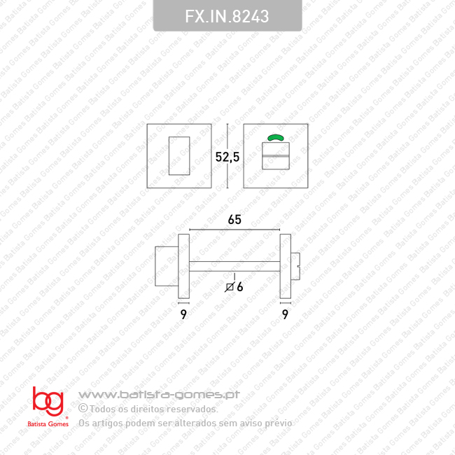 Fecho WC com indicador - INOX 304